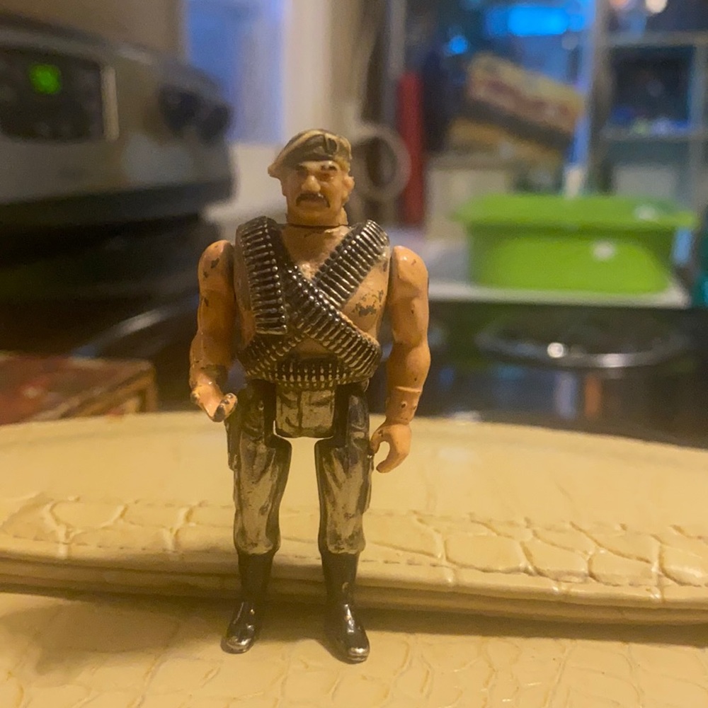 Eagle Force 2” die-cast mego figure “Turk” vintage 1981 metal figure (1)